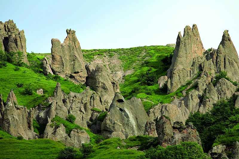 Stone pyramids in Goris